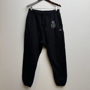 Champion x Viola Men's‎ Jogger Sweatpants Size Large Black Reverse Weave Cotton